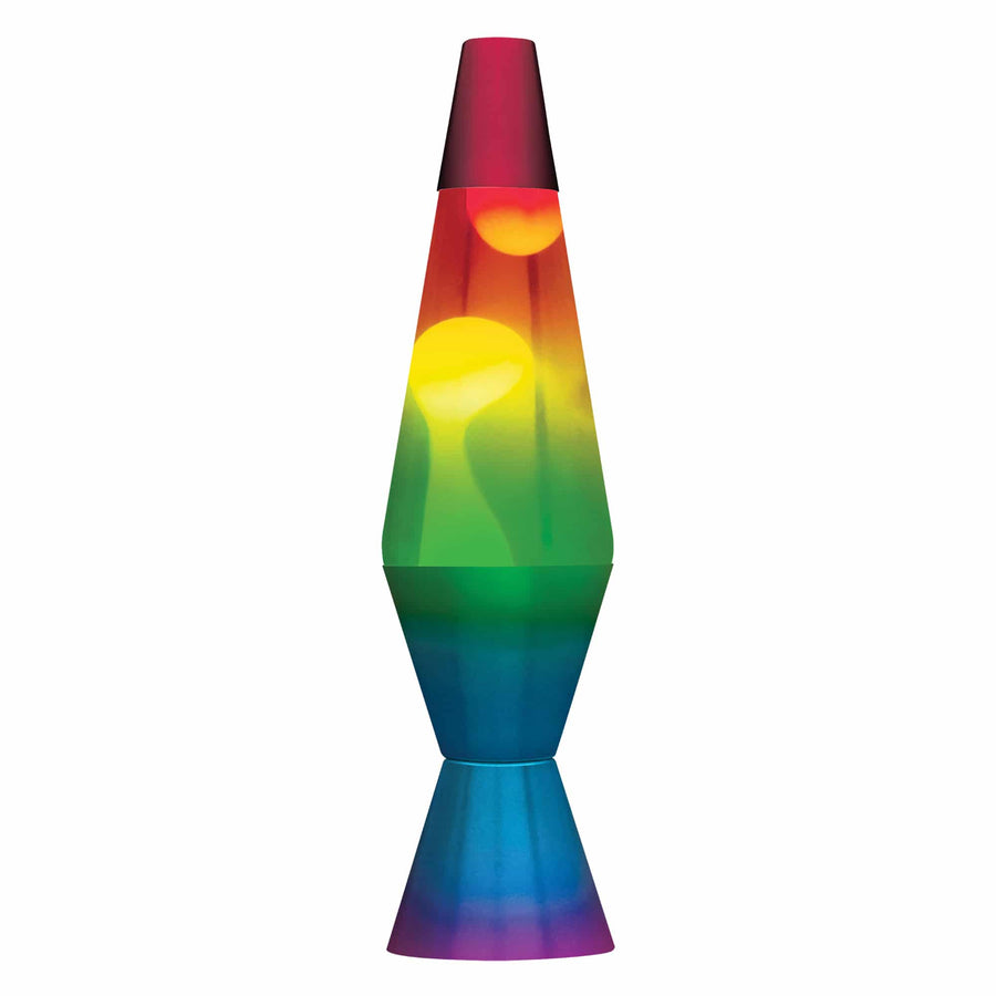 14.5” LAVA LAMP RAINBOW – WHITE/CLEAR/TRICOLOR I3